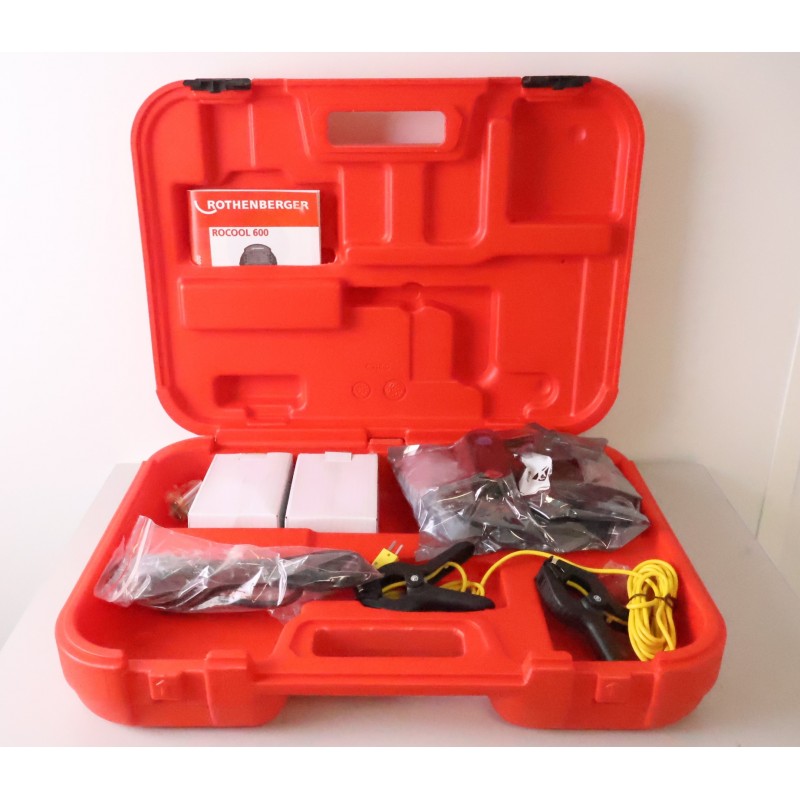 Mallette Rocool 600 ROTHENBERGER avec 2 Pinces Températures pour Climatisation - 1000000570 - NEUF
