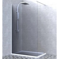 Paroi de Douche ALTERNA Domino Walk Timeless 80cm en Verre Transparent - 6686670 - NEUVE
