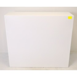 Armoire Basse à Rideaux de Bureau MTI 2 Tablettes Corps et Rideaux Blanc 120x105x43cm - AM1210R-BLC