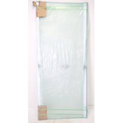 Paroi de Douche NOVELLINI Lunes 2.0 Panneau Fixe 84 Extensible 84-90cm Verre Trempé Profilé Blanc - LUNF84-1A