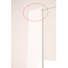 Paroi de Douche NOVELLINI Lunes 2.0 Panneau Fixe 84 Extensible 84-90cm Verre Trempé Profilé Blanc - LUNF84-1A