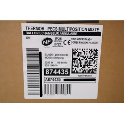 Ballon Préparateur Eau Chaude Sanitaire à Échangeur Annulaire 200L THERMOR Mixte Vertical ou Horizontal 874435
