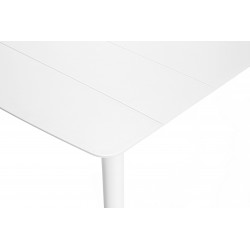 Table de Jardin 160x90cm JARDILINE Corfou Rectangulaire en Aluminium Blanc - TB-2211 - NEUVE
