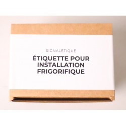 Lot de 25 Étiquettes Signalétiques ALL COM  pour Installation Frigorifique - WE-16-25