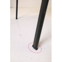 Lot de 5 Chaises de Bureau Réunion MTI Noires Empilables 4 Pieds - PR500