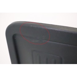 Lot de 4 Chaises de Bureau Réunion MTI Noires Empilables 4 Pieds