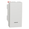 Lot de 4 Interrupteurs à Bouton-Poussoir Lumineux SCHNEIDER Unica 10A 1 Module Blanc Mécanisme Seul - NU310618N