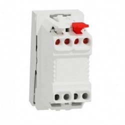 Lot de 4 Interrupteurs à Bouton-Poussoir Lumineux SCHNEIDER Unica 10A 1 Module Blanc Mécanisme Seul - NU310618N