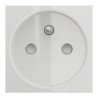 Lot de 10 Prises de Courant 2P+T  SCHNEIDER Unica FR 90° Raccord Rapide Traversant Blanc Mécanisme Seul - NU305918