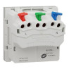 Lot de 10 Prises de Courant 2P+T  SCHNEIDER Unica FR 90° Raccord Rapide Traversant Blanc Mécanisme Seul - NU305918