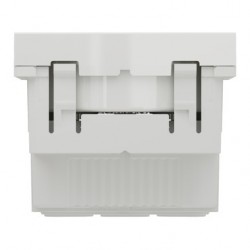 Lot de 10 Prises de Courant 2P+T  SCHNEIDER Unica FR 90° Raccord Rapide Traversant Blanc Mécanisme Seul - NU305918