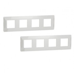 Lot de 2 Plaques de Finition pour 4 Prises SCHNEIDER Unica Studio Blanc - NU200818