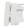 Lot de 5 Interrupteurs Poussoir SCHNEIDER Unica NO 10A Connexion Rapide Blanc 2 Modules Mécanisme Seul - NU320618F