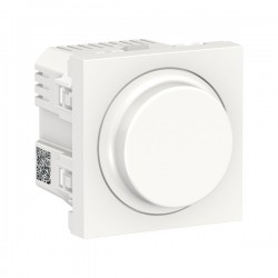 Interrupteur Variateur de Lumière Rotatif SCHNEIDER Unica Universel 230V Blanc