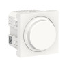 Interrupteur Variateur de Lumière Rotatif SCHNEIDER Unica Universel 230V Blanc