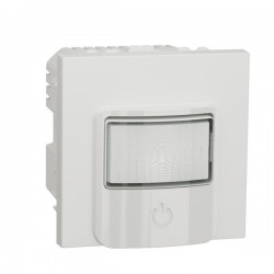 Détecteur de Mouvement SCHNEIDER ELECTRIC Unica Avec Poussoir 230V 10A Blanc - NU352518 - NEUF