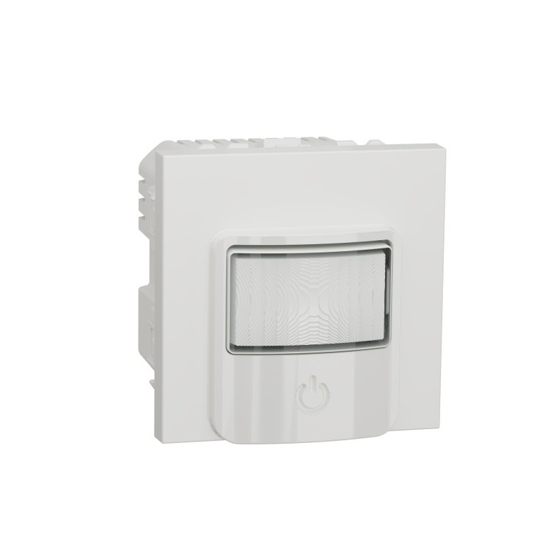 Détecteur de Mouvement SCHNEIDER ELECTRIC Unica Avec Poussoir 230V 10A Blanc - NU352518 - NEUF