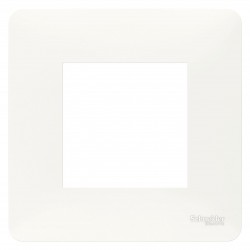 Lot de 10 Plaques de Finition 1 Prise SCHNEIDER Unica Studio Blanc - NU200218