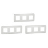 Lot de 3 Plaques de Finition 3 Prises SCHNEIDER Unica Pro Blanc - NU400618