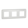 Lot de 3 Plaques de Finition 3 Prises SCHNEIDER Unica Pro Blanc - NU400618