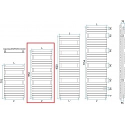 Sèche-Serviettes Eau Chaude 558W ALTERNA Concerto Vertical Mural H1156xL506mm Blanc Mat - 4476381 Sèche-Serviettes Eau Chaude 558W ALTERNA Concerto Vertical Mural H1156xL506mm Blanc Mat - 4476381