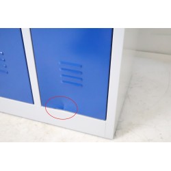 Vestiaire Industrie Propre 2 Colonnes MTI Fermeture Moraillon WMIP2-GB