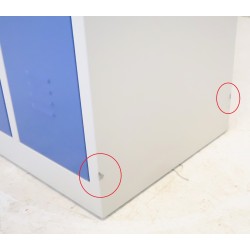 Vestiaire Industrie Propre 2 Colonnes MTI Fermeture Moraillon WMIP2-GB