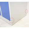 Vestiaire Industrie Propre 2 Colonnes MTI Fermeture Moraillon WMIP2-GB