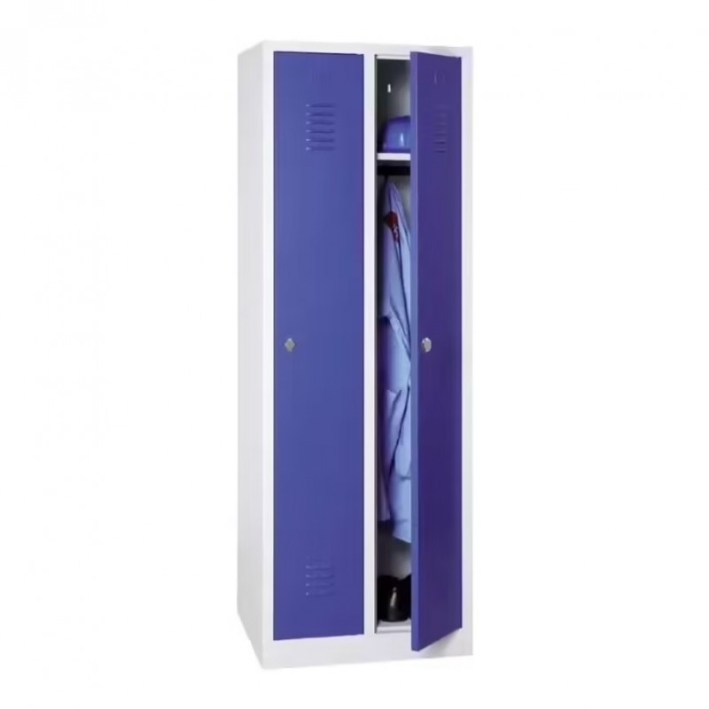 Vestiaire Industrie Propre 2 Colonnes MTI Fermeture Moraillon WMIP2-GB