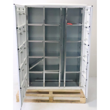 Bloc de 15 Boîtes aux Lettres LEABOX Collective Extérieur Sans pieds Blanc - 3x5