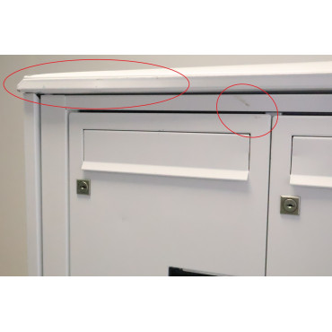 Bloc de 15 Boîtes aux Lettres LEABOX Collective Extérieur Sans pieds Blanc - 3x5