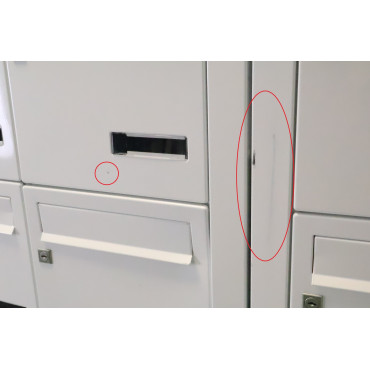 Bloc de 15 Boîtes aux Lettres LEABOX Collective Extérieur Sans pieds Blanc - 3x5