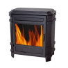 Poêle à Bois Fonte 8kW INVICTA Vosges Noir - P901634