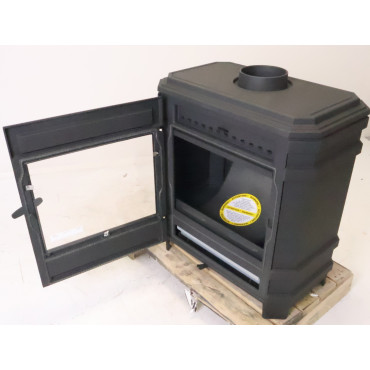 Poêle à Bois Fonte 8kW INVICTA Vosges Noir - P901634