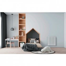 Radiateur Electrique à Inertie Fluide 1000W ATLANTIC Accessio Digital Blanc