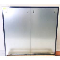 Bloc de 15 Boîtes aux Lettres avec 1 Panneau d'Affichage RENZ Collectives Intérieur Mural Bleu Marine - 4x4