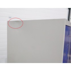 Vestiaire Industrie Salissante 3 Colonnes Fermeture Moraillon 180x120x50cm - NT-SA-3