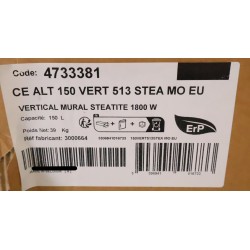 Chauffe-Eau Électrique 150L ALTECH Stéatite Ø513mm Vertical Mural 4733381