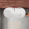 TOTS - Baignoire Îlot Acrylique Acoda 170X80X59.5cm Blanc - 779A