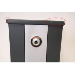 Douche Solaire d'Extérieur 30L FORMIDRA Spring Courbée Anthracite en Aluminium - DS-A122BN