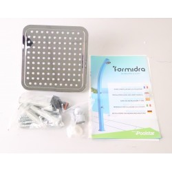 Douche Solaire d'Extérieur 30L FORMIDRA Spring Courbée Anthracite en Aluminium - DS-A122BN