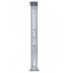Douche Solaire Hybride d'Extérieur 37L FORMIDRA Dada Straight Aluminium - D463-AX - NEUVE