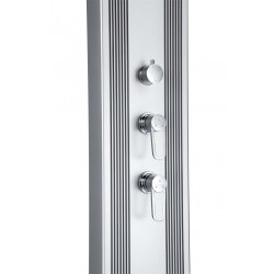 Douche Solaire Hybride d'Extérieur 37L FORMIDRA Dada Straight Aluminium - D463-AX - NEUVE