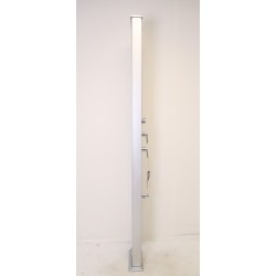 Douche Solaire Hybride d'Extérieur 37L FORMIDRA Dada Straight Aluminium - D463-AX - NEUVE