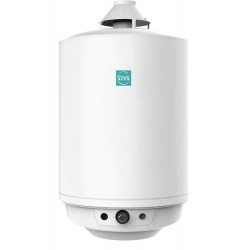Chauffe-Eau Accumulateur à Gaz Mural 120L STYX TWB X 120 Raccordement Cheminée Blanc