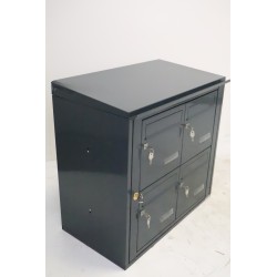 Bloc de 4 Boîtes aux Lettres LEABOX Collective Extérieur Sans Pieds