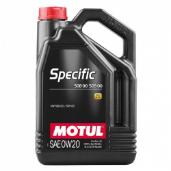 Bidon 5L Huile Moteur Synthétique MOTUL 0W-20 508 00 509 00 Pour Moteur Diesel et Essence Groupe VAG