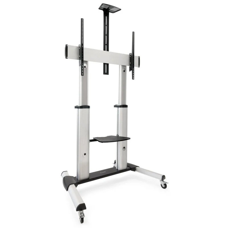 Support de Téléviseur sur Roulettes TOOQ Parthenon pour Écran 60" à 100" Argent - FS20300M-B