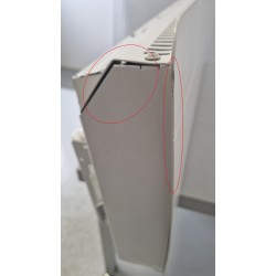Radiateur Électrique à Inertie Fonte 1000W NOIROT Walter Plinthe Blanc pas cher.