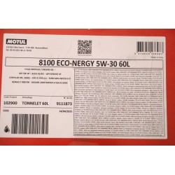 MOTUL - Fût de 60L Huile Moteur 8100 Eco-Nergy 5W-30 - 102900